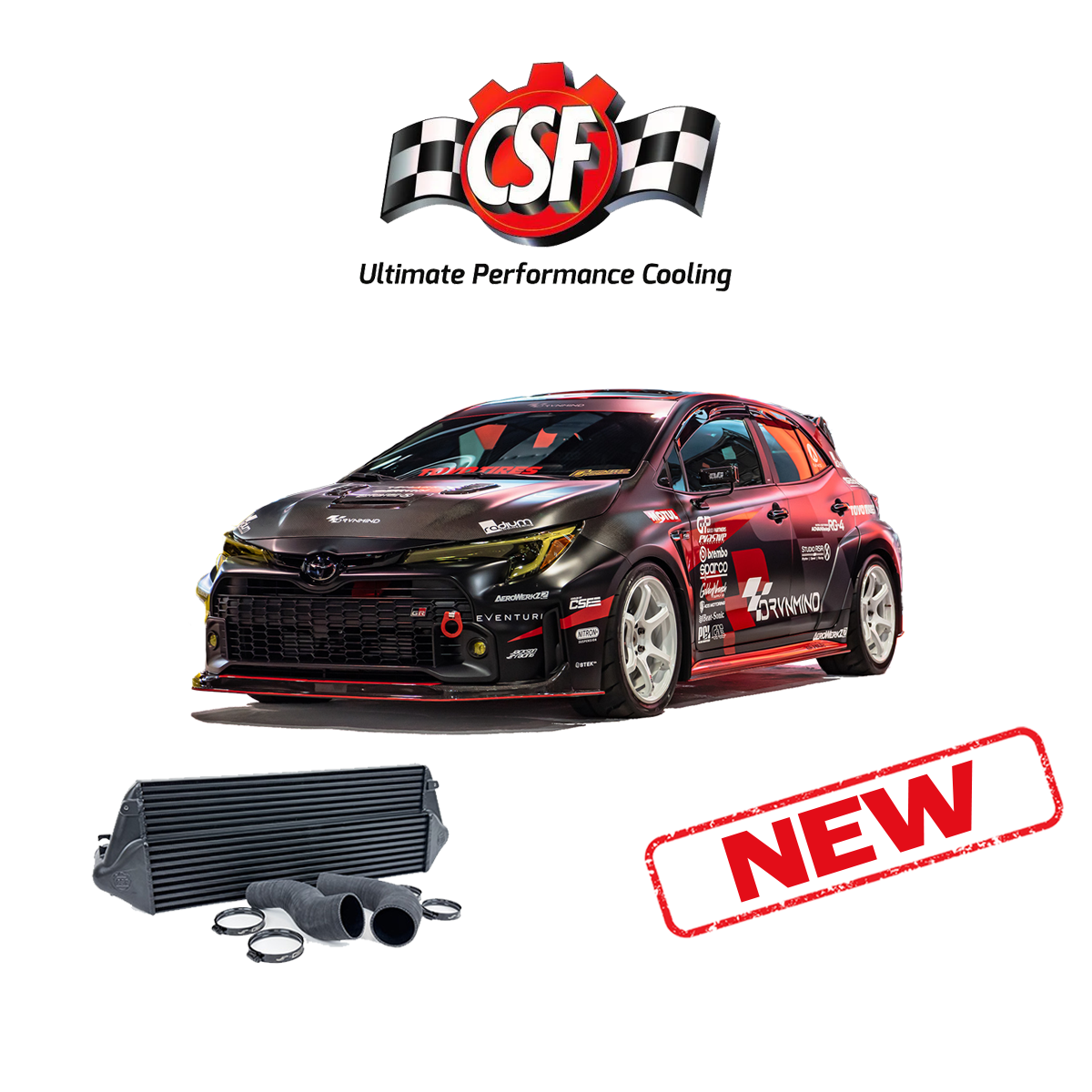 Новий інтеркулер CSF x Jackson Racing для Toyota GR Yaris та GR Corolla | ATOMIC‑SHOP