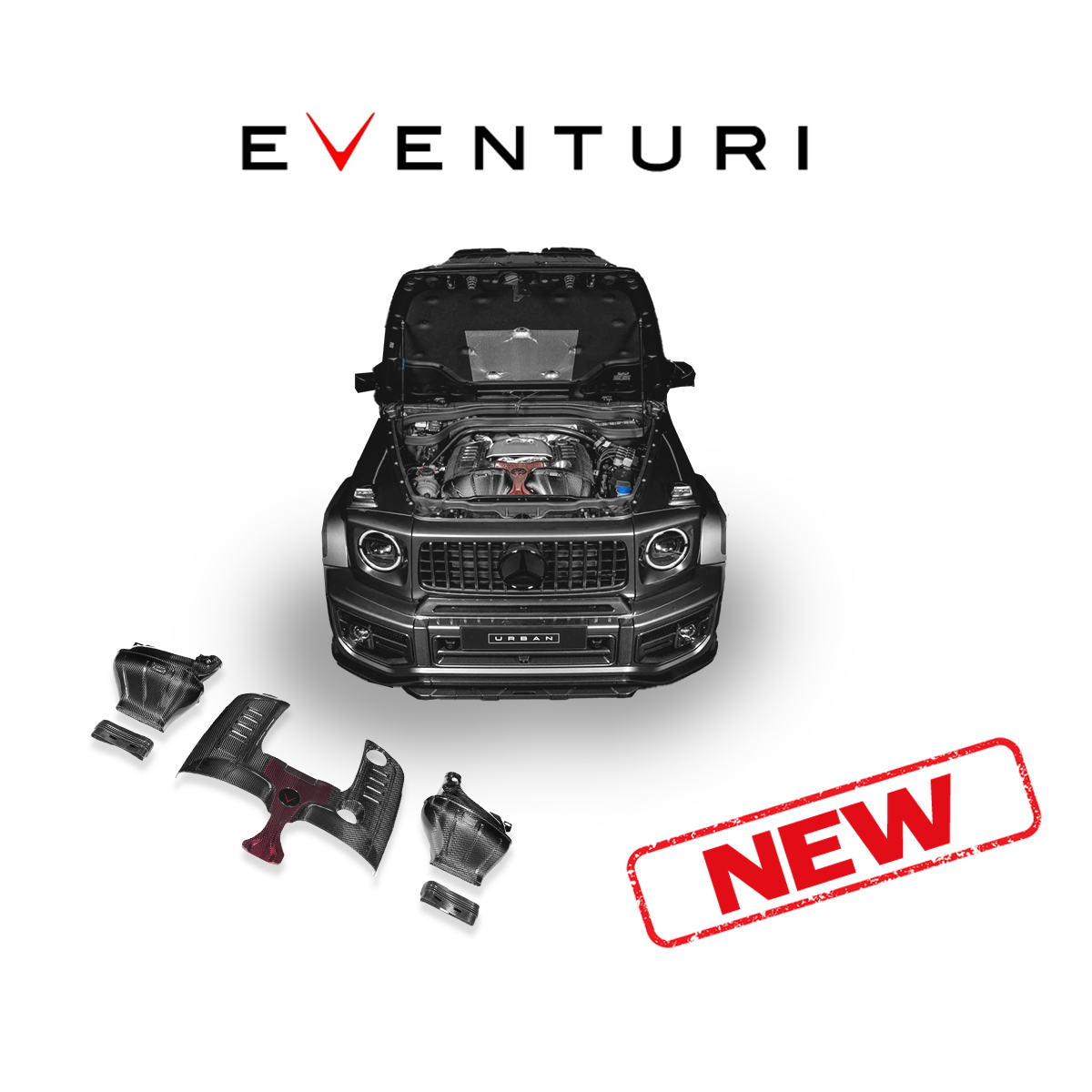Впуск Mercedes G63 W465 M177 V8 Bi-Turbo Eventuri EVE-G63W465-CF-INT| ATOMIC-SHOP