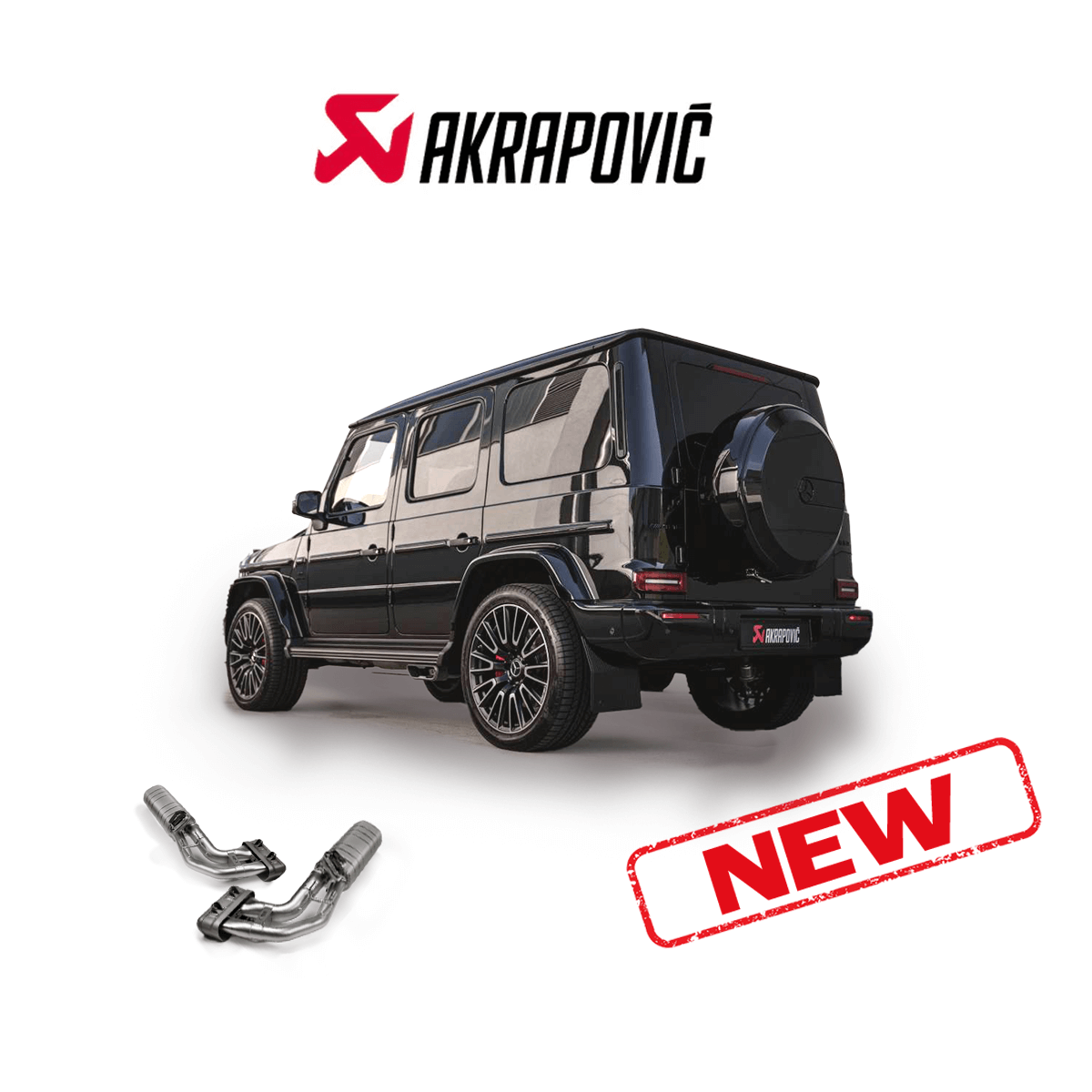 Титановий вихлоп Akrapovič для Mercedes G63 | ATOMIC-SHOP