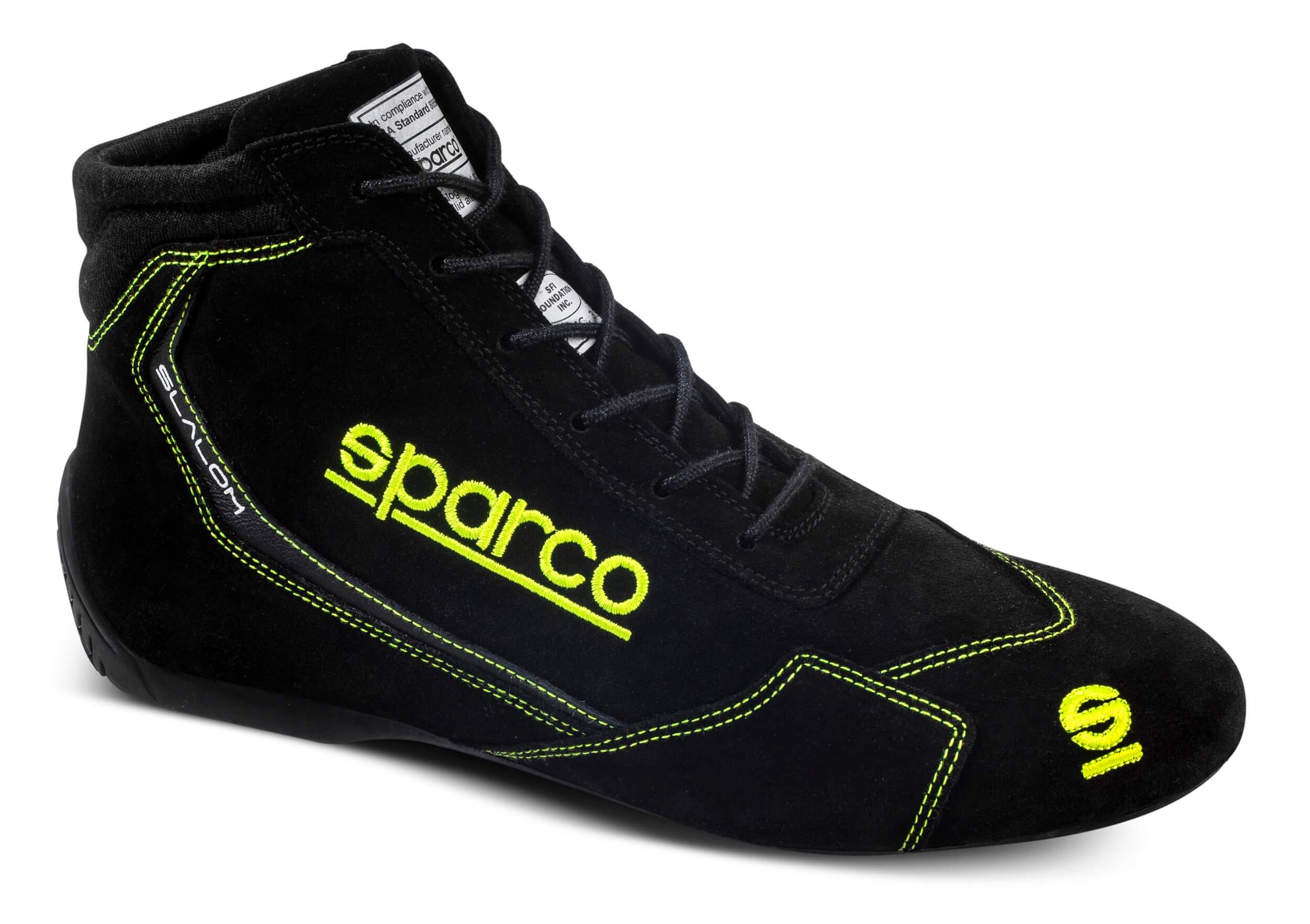SPARCO 00129544NRGF черевики для автоспорту SLALOM 2022, FIA 8856-2018, Чорний / жовтий, р-р 44 Photo-0