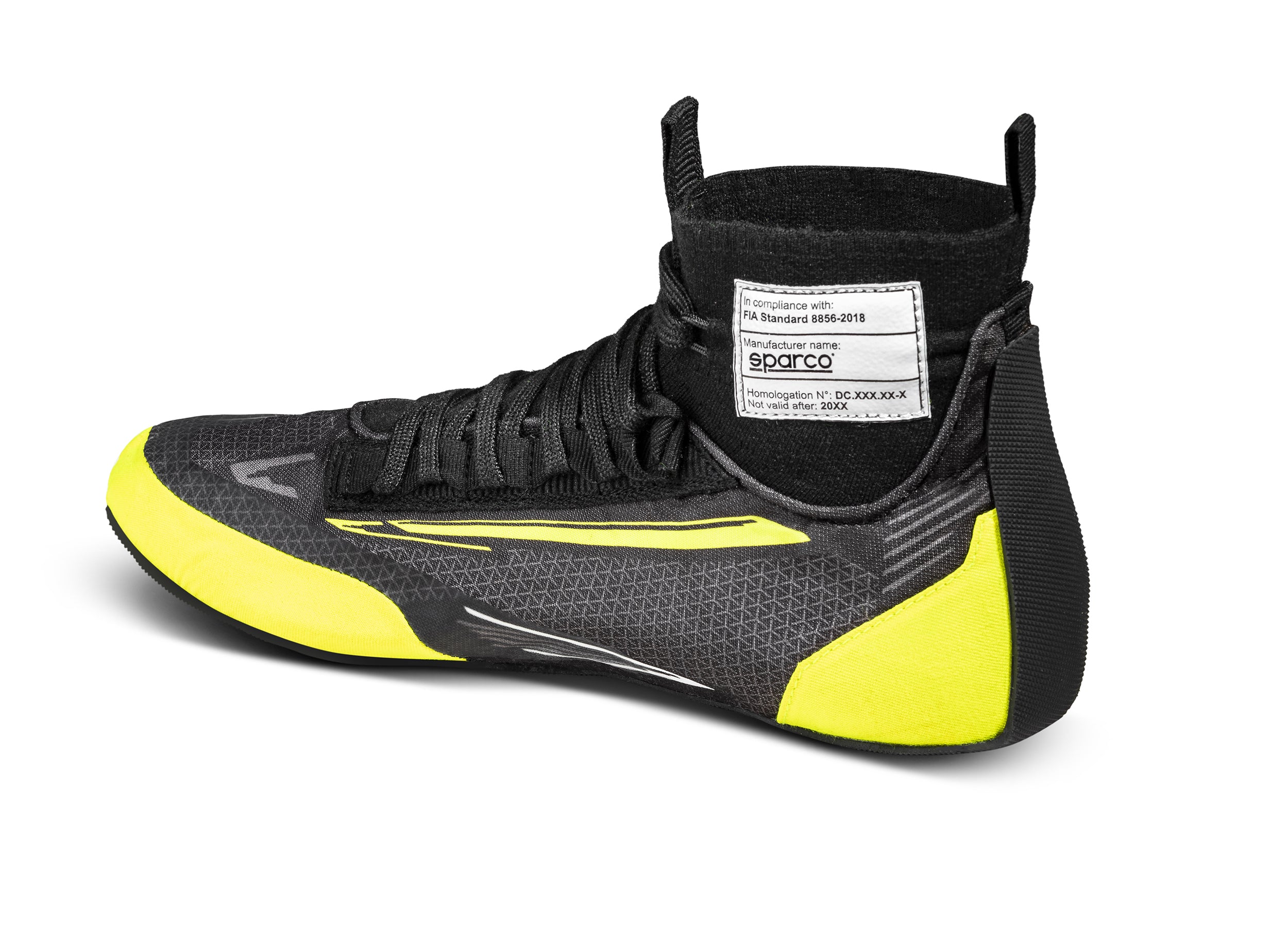 SPARCO 0012A339NRGF Взуття для гонок SUPERLEGGERA (Тканина), FIA 8856/2018, чорний/жовтий, розмір 39 Photo-0