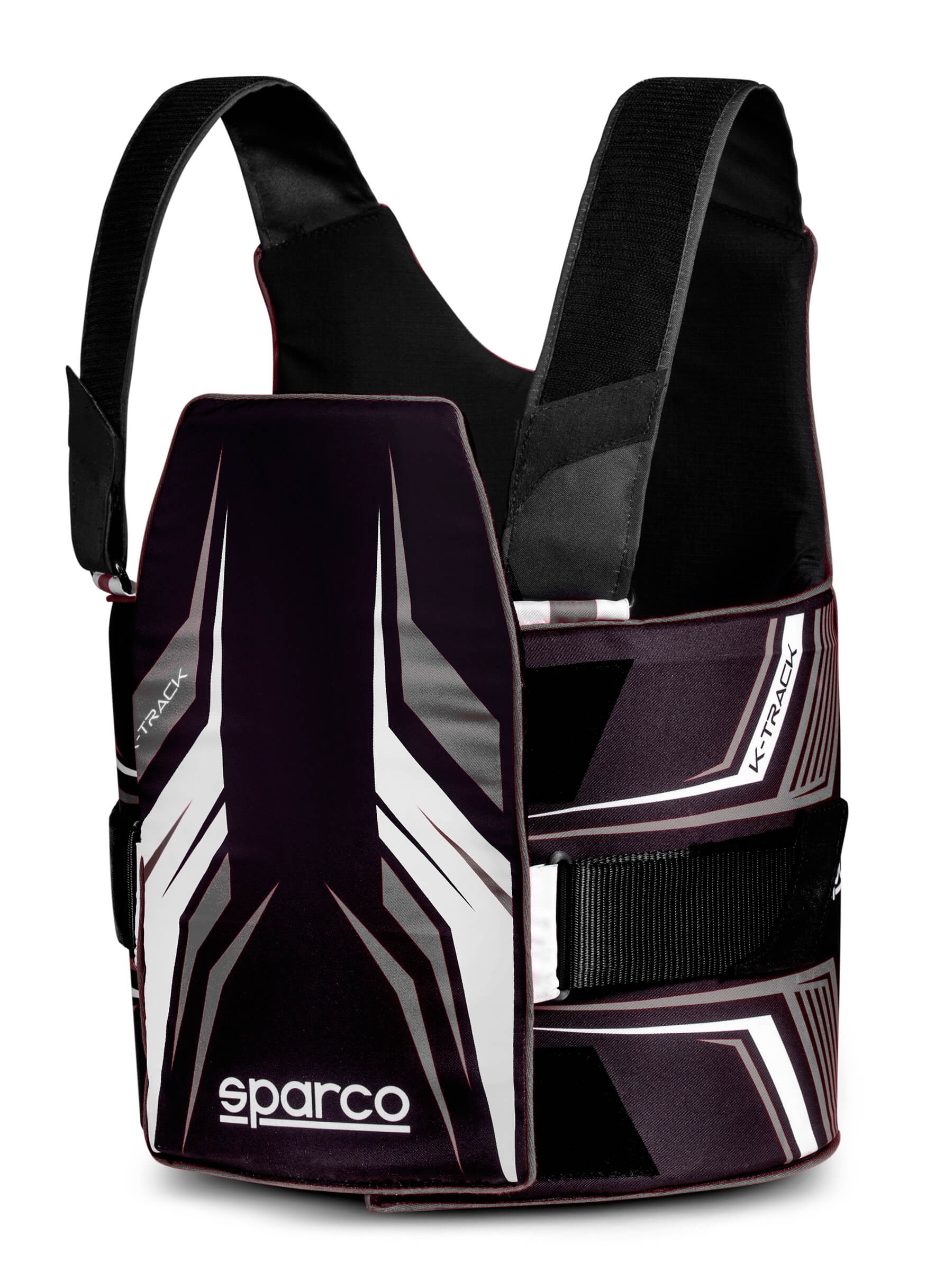 SPARCO 002406KNRBI4L захист ребер для картингу K-TRACK, FIA 8870-2018, чорний / білий, р-р L Photo-0