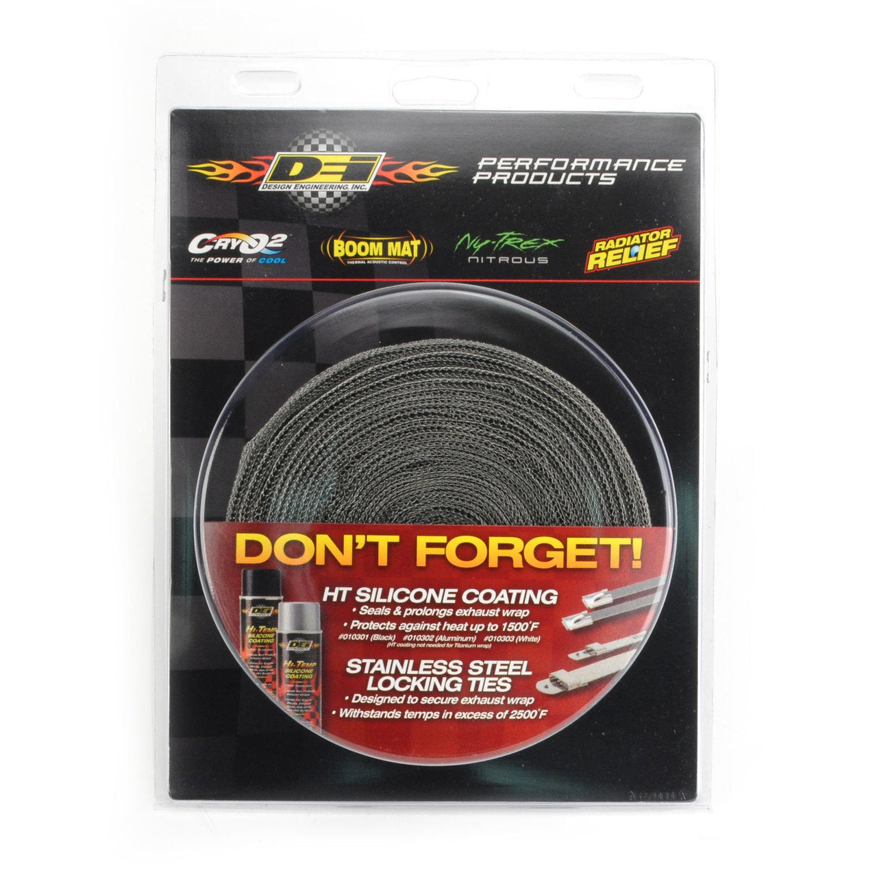 DEI 010058 Термолента EXO Series 3.81см x 9.14м (1.5 "x 30ft), Black Photo-1