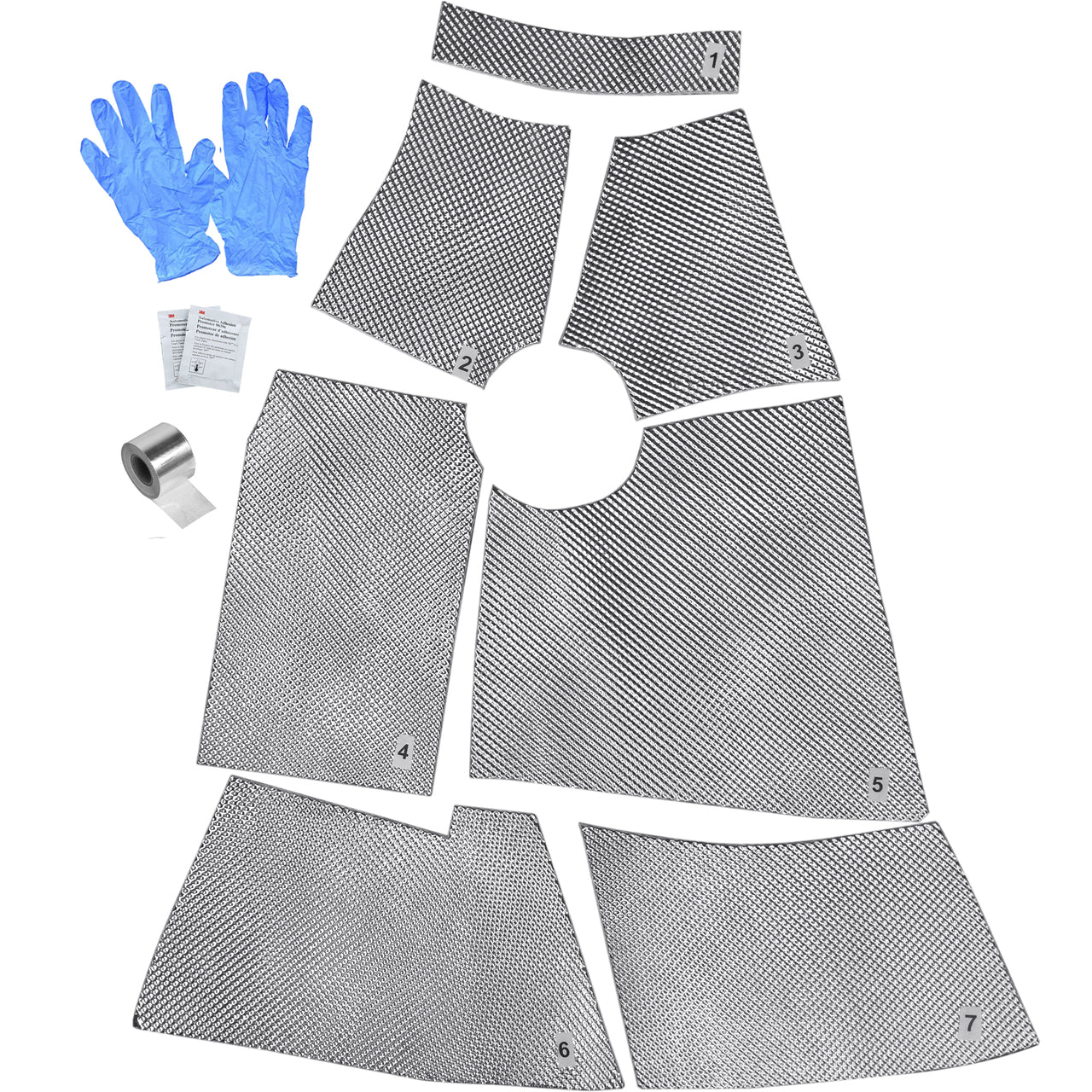 DEI 010882 Термоізоляція тунелю кпп для Triumph TR6 і TR250, комплект Photo-1