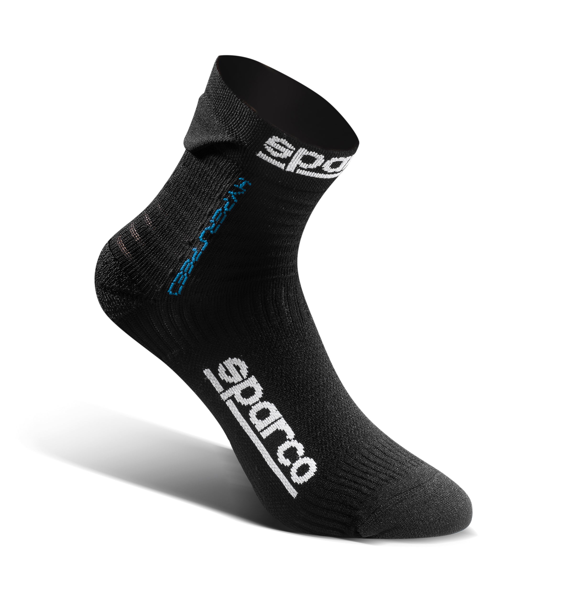 SPARCO 01290NRAZ4041 Шкарпетки для водіння HYPERSPEED, чорні/сині, розмір 40/41 Photo-0