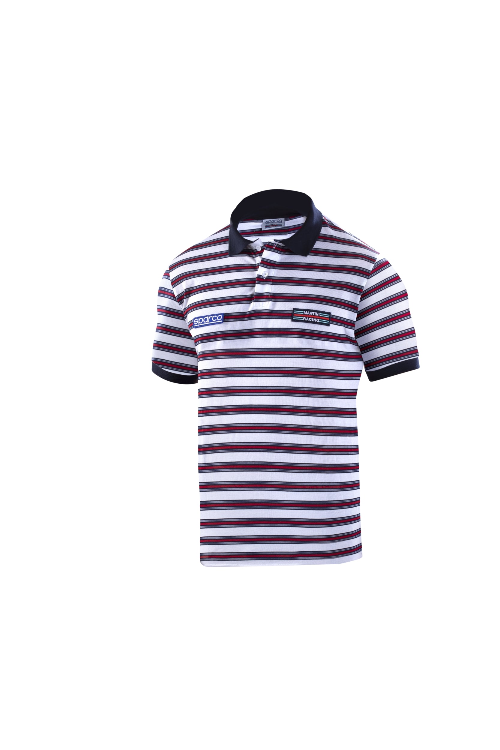 SPARCO 01396MRBI4XL Поло MARTINI RACING Sportline Stripes, білий, розмір XL Photo-0