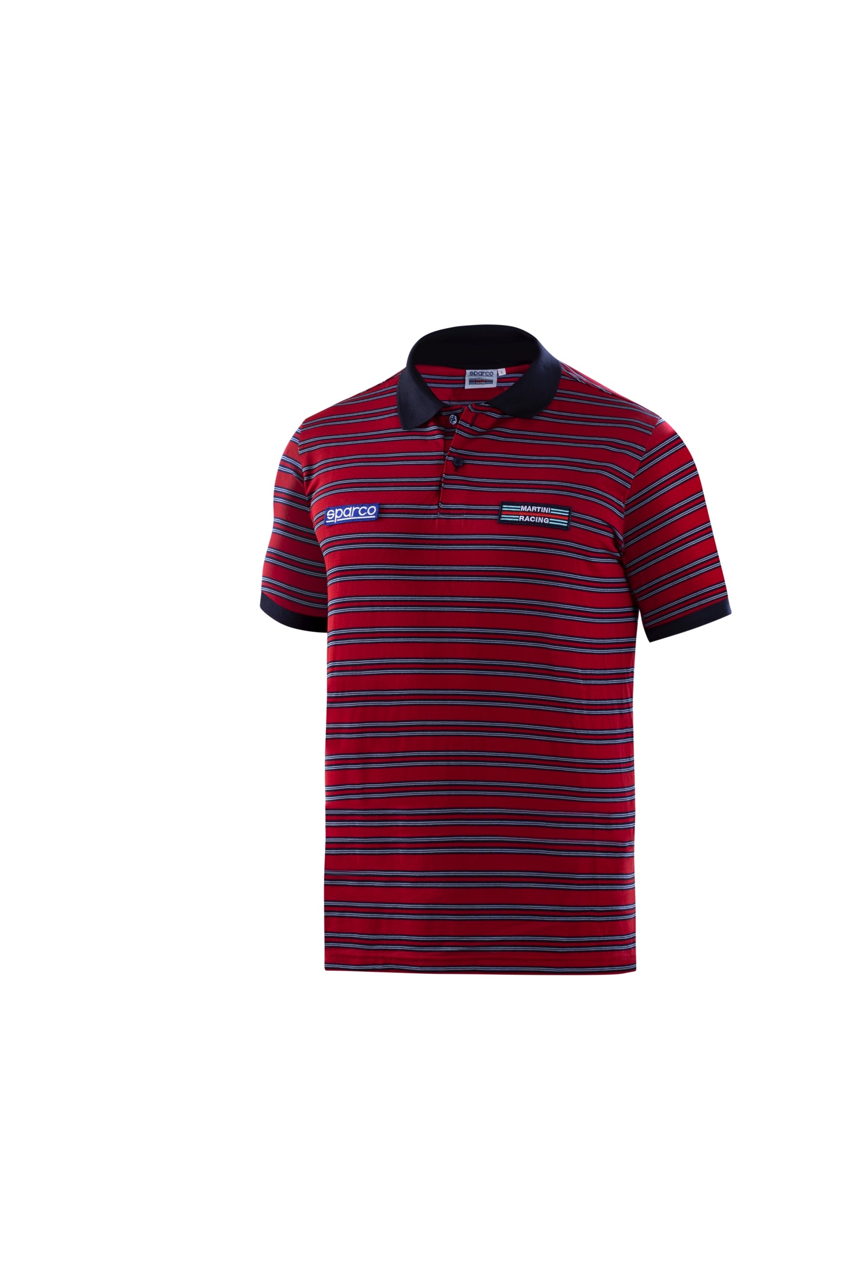 SPARCO 01396MRRS2M Поло MARTINI RACING Sportline Stripes, червоний, розмір M Photo-0