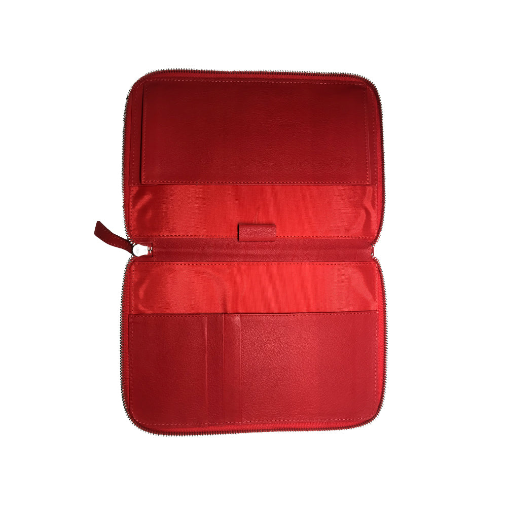 AKRAPOVIC 800941 Шкіряний блокнот на блискавці (S) червоний Photo-1