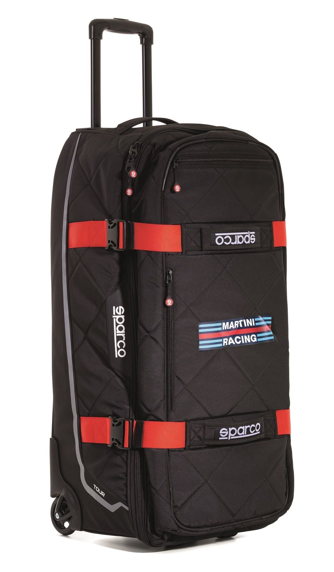 SPARCO 016437MRRS Сумка дорожня, MARTINI RACING TOUR, чорно-червона Photo-0
