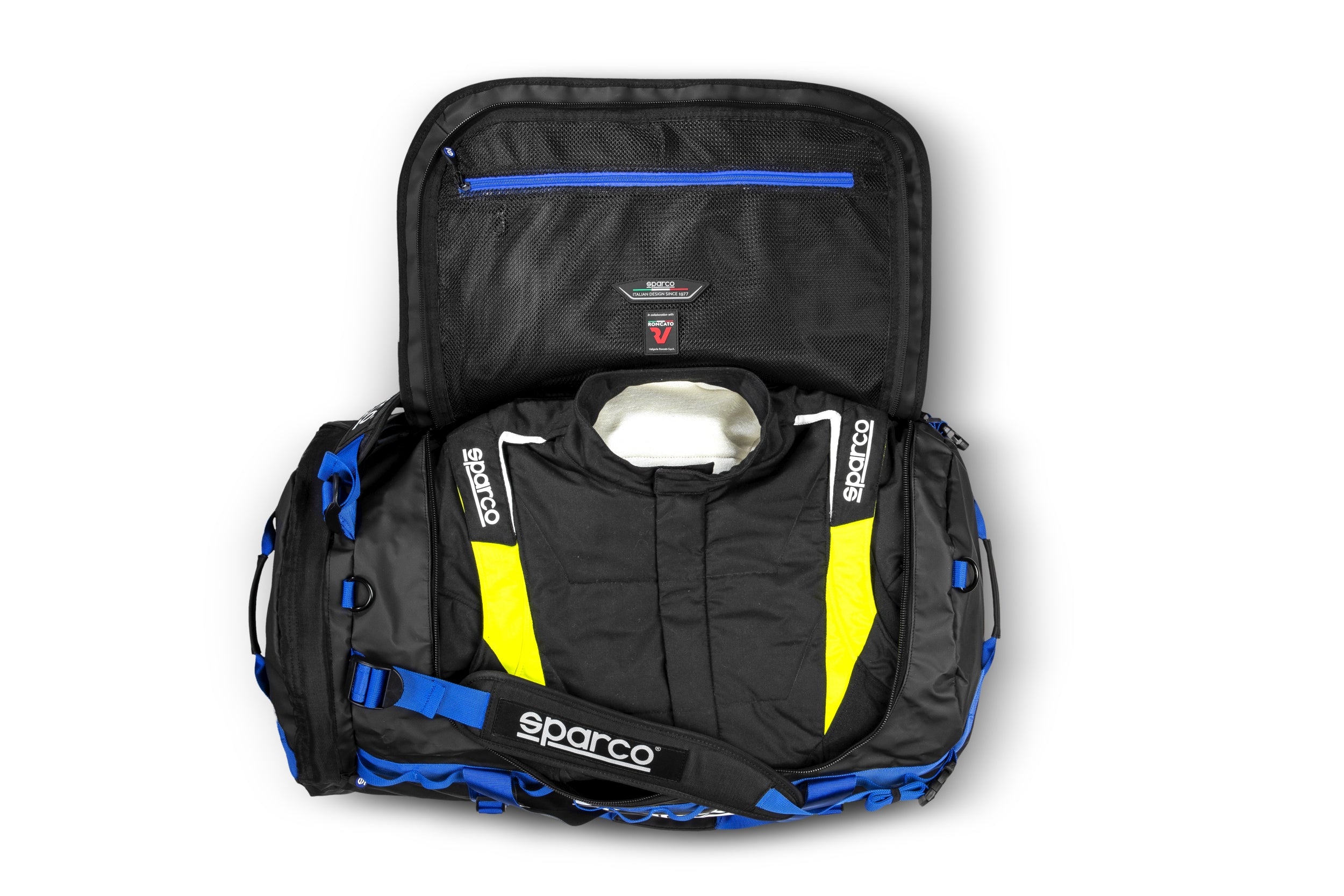 SPARCO 016442nraz спортивна сумка DAKAR-L, 70 x 40 x 40 см, чорний / синій, р-р L Photo-2