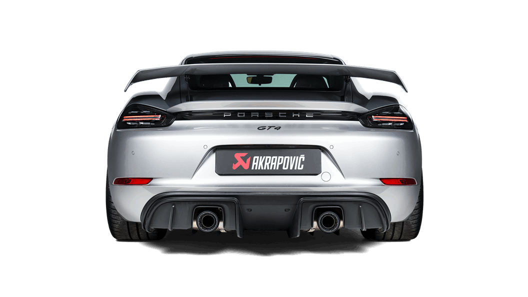 AKRAPOVIC S-PO/TI/18/1 Вихлопна система Slip-On Race Line (титан) для PORSCHE 718 Cayman GTS 4.0 / Boxster GTS 4.0 2020-2024 Photo-3 