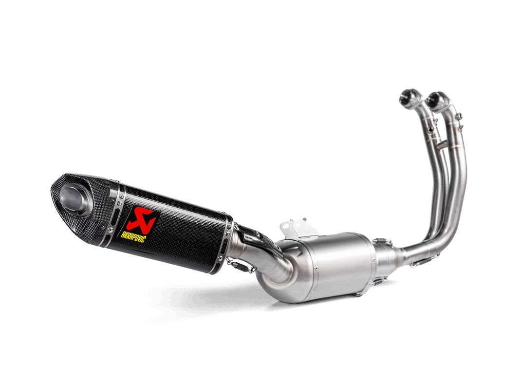AKRAPOVIC S-A6R4 - Hapc Вихлопна система Racing Line (Carbon) APRILIA RS 660 2021 (з каталізатором) Photo-0