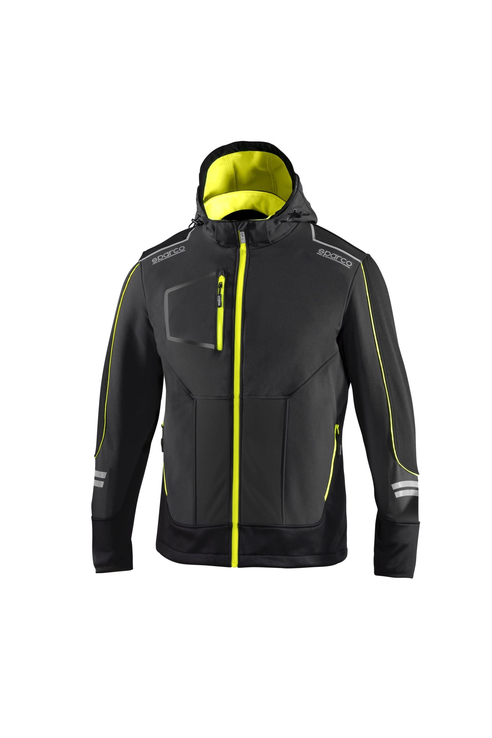 SPARCO 02412GSGF6XXX Куртка TECH Soft-shell, сірий/жовтий флуо, розмір XXXL Photo-0