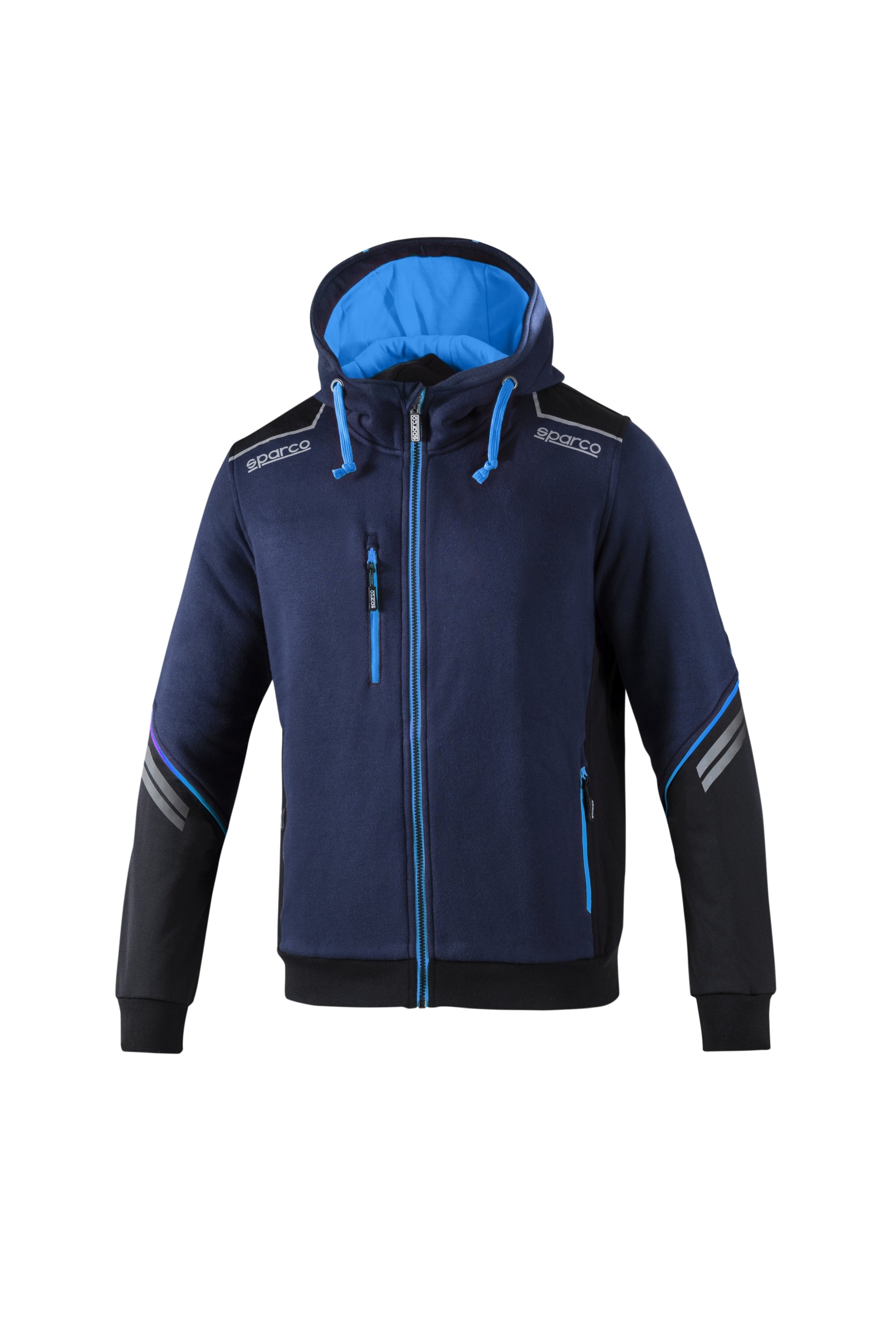 SPARCO 02414BMAZ1S Худі Full Zip TECH, темно-синій/синій, розмір S Photo-0