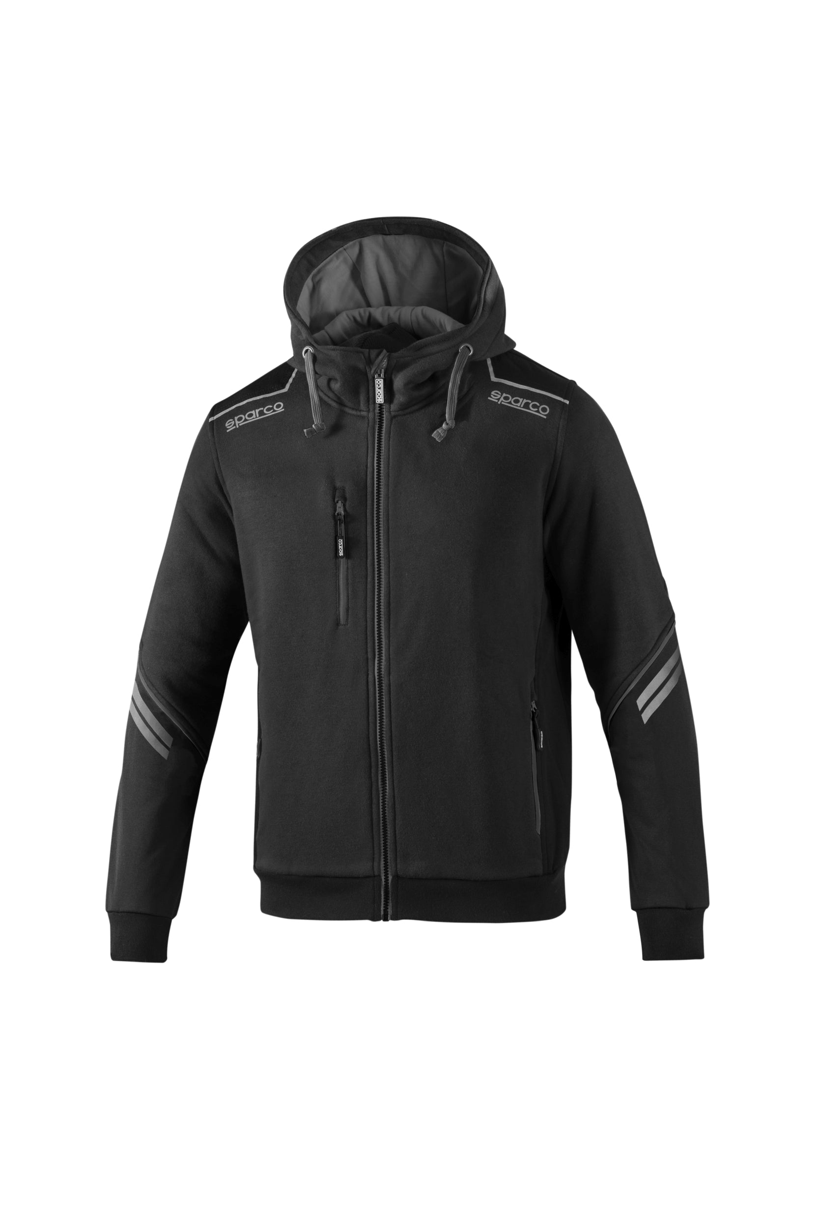 SPARCO 02414NRGS3L Худі Full Zip TECH, чорний/сірий, розмір L Photo-0