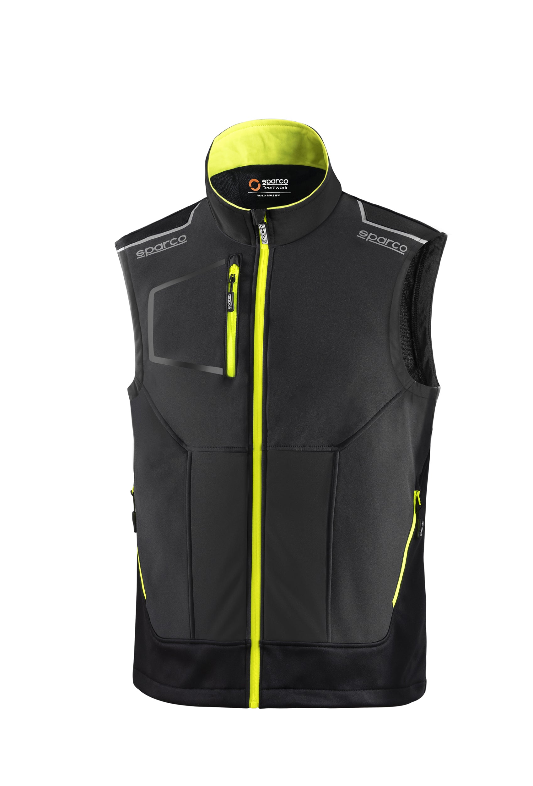 SPARCO 02419GSGF3L Легкий жилет TECH, сірий/жовтий флуоресцентний, розмір L Photo-0