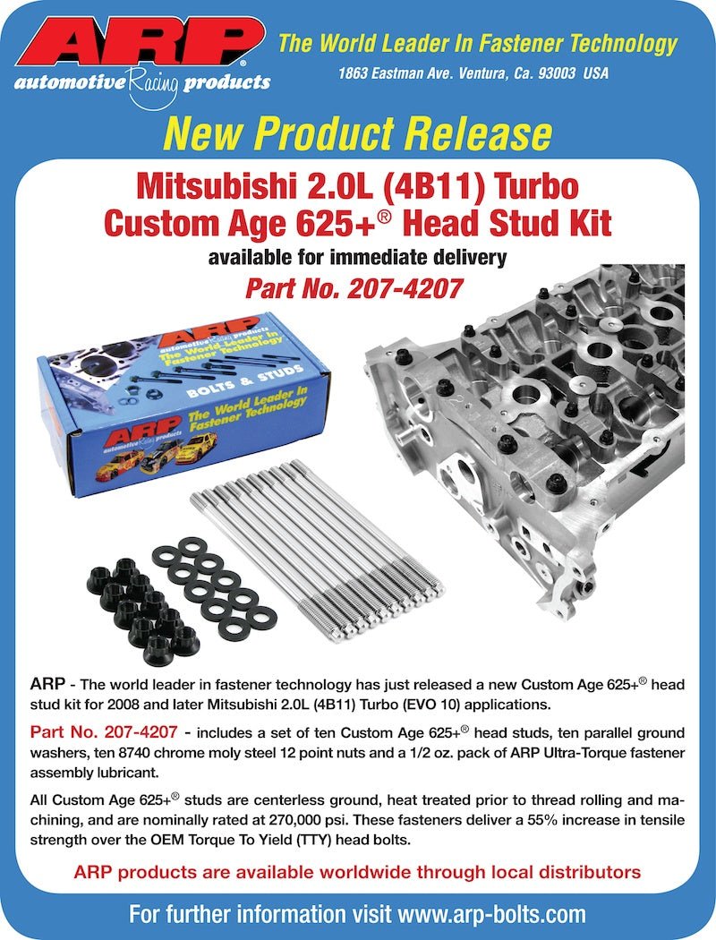 ARP 207-4207 К-т шпильок ГБЦ CA625 + (L19) для MITSUBISHI 4B11 Photo-2