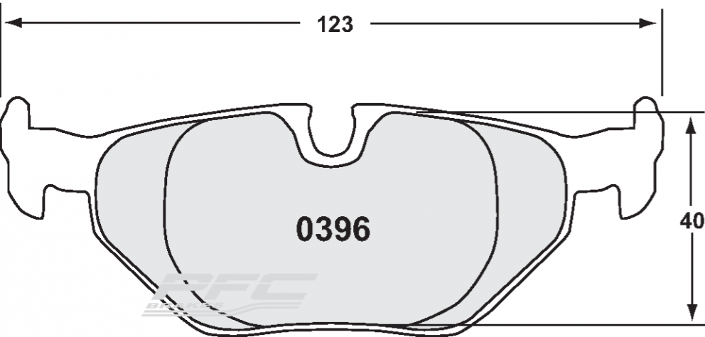 PFC 0396.332.17.44 гальмівні колодки задні RACE 332 CMPD 17mm для BMW 1 Series 120d/130i 06-12 E81 / E82 / E87 Photo-0