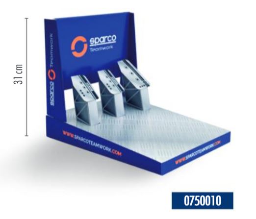SPARCO 0750010 Дисплей для презентації комплекту педалей на 1 взуття TEAMWORK Photo-0