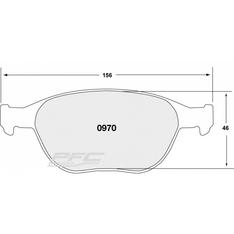 PFC 0970.333.17.44 Передні гальмівні колодки для FORD Fiesta Mk 5 ST150 2005-2012 (333 компаунд, 17 мм) Photo-0