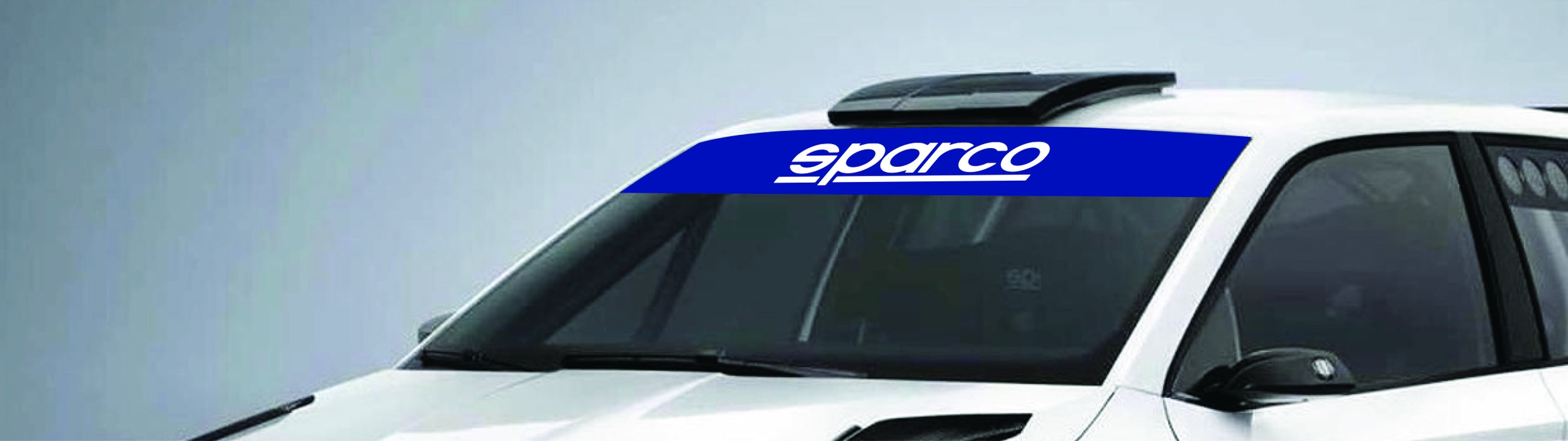 SPARCO 099097AZ Сонцезахисна наклейка на лобове скло, 137 x 17 см Photo-0