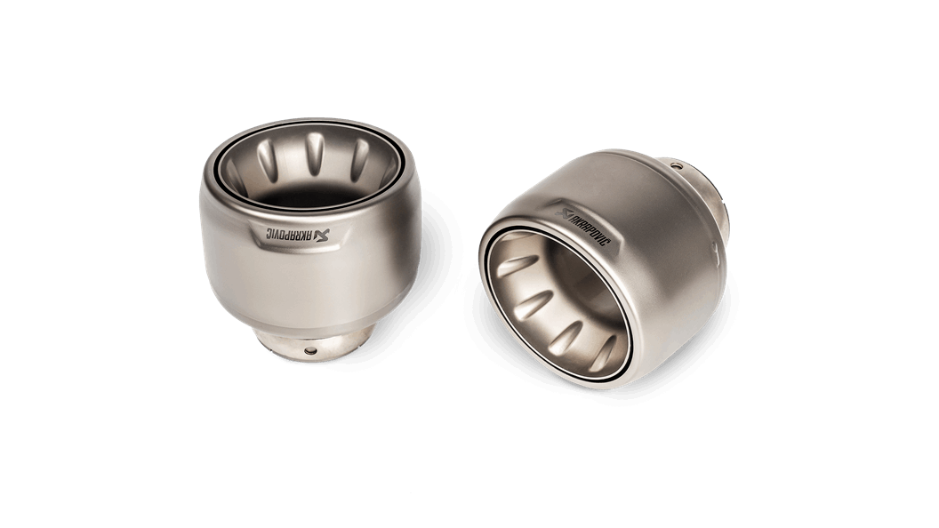 AKRAPOVIC TP-T/S/27 Комплект насадок вихлопної труби (титан) для PORSCHE 718 Cayman GTS 4.0 / Boxster GTS 4.0 2020-2024 Photo-0