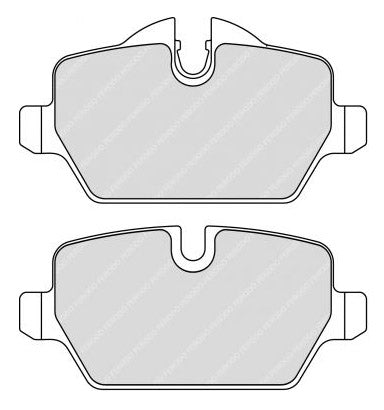 FERODO FCP1806H Задні гальмівні колодки DS2500 для BMW 1-Series (E81) Photo-0