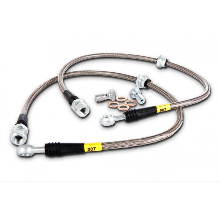STOPTECH 950.66502 гальмівні шланги задні Stainless Steel для CADILLAC / CHEVROLET Avalanche/Escalade / Suburban 1500/Tahoe 2007-2014 Photo-0