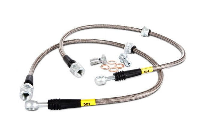 STOPTECH 950.66002 гальмівні шланги передні Stainless Steel для CADILLAC / CHEVROLET Avalanche/Escalade/Escalade ESV / Sierra 1500 2007-2020 Photo-0