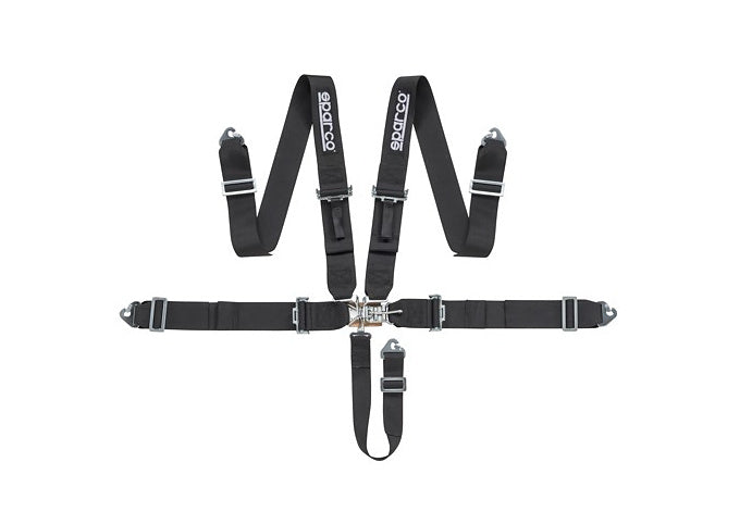 SPARCO 04806SFINR Ремені безпеки SPORT H-5 SFI, 5 точок 3 "3" 2 ", пряжі./Регул. Сталь, чорний Photo-0