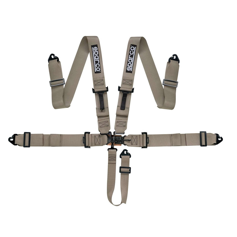 SPARCO 04806SFIVD Ремені безпеки (SFI) LATCH & LINK, 5 точок 3 "3" 2 ", пряжі/регул. Сталь, пісочний Photo-0