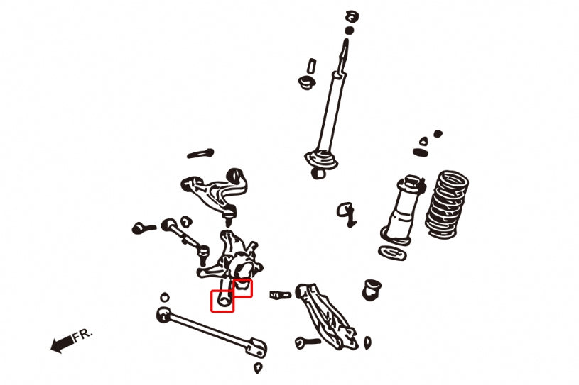 HARDRACE 6858 Посилені сайлентблоки заднього кулака для IS200/ALTEZZA (4 шт) Photo-1