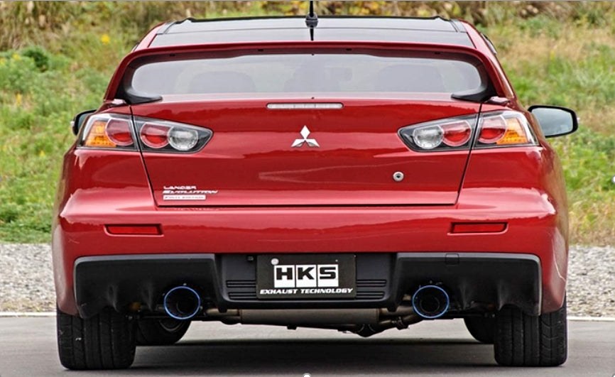 HKS 31029-AM004 Вихлопна система Super Turbo Muffler для MITSUBISHI EVO X Photo-1