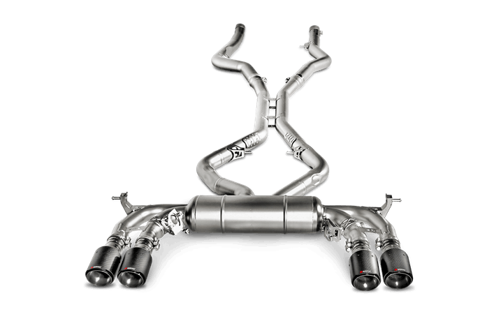 AKRAPOVIC S-BM/T/1 Вихлопна система Evolution для BMW F85 X5M, F86 X6M (з карбоновими насадками) Photo-0