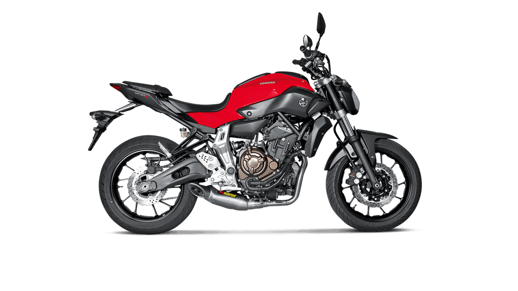 AKRAPOVIC s-Y7R1 - Haft Вихлопна система Racing Line (Titanium) YAMAHA MT-07/FZ-07 2014-16 Photo-1