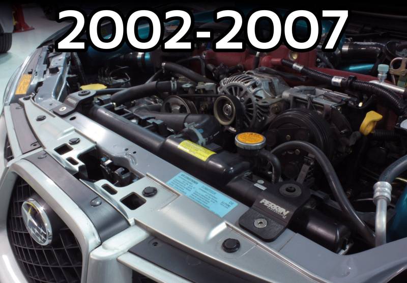 PERRIN PSP-ENG-521BK пластини кріплення радіатора, Black, SUBARU STI 08-14 Photo-1
