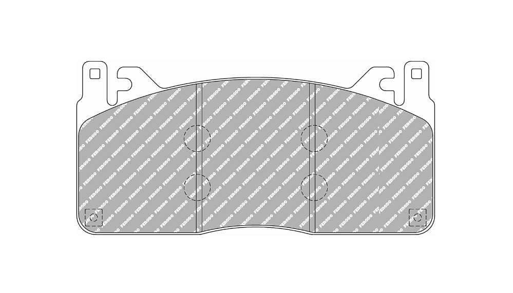 FERODO FCP4835H Передні гальмівні колодки DS2500 для FORD Mustang 5.2 V8 Shelby GT350 Photo-0