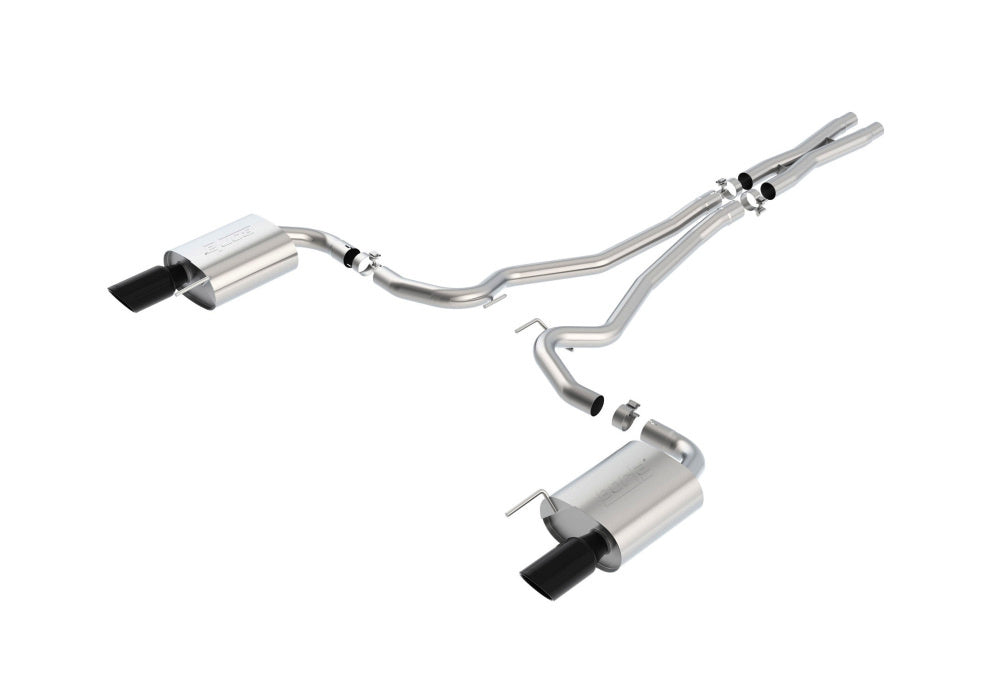 BORLA 140590BC Вихлопна система Cat-Back, Mustang GT V8-5.0L, Насадка №49, 2015-16, звук S-Type Photo-0