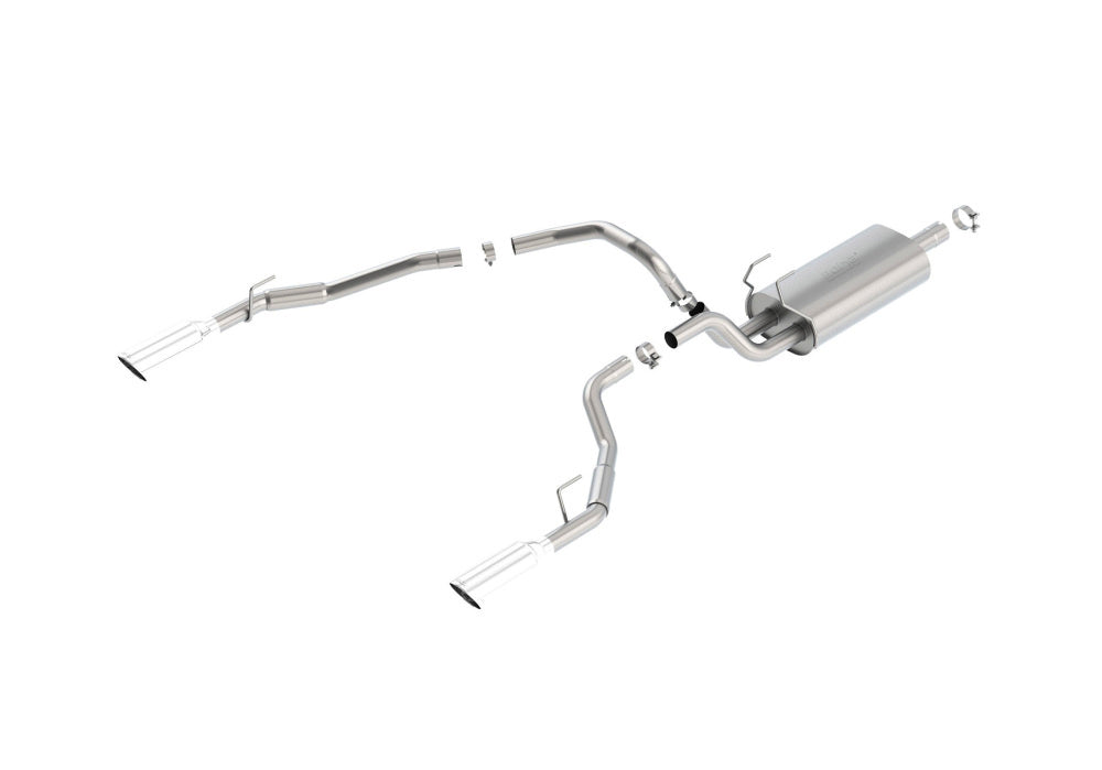 BORLA 140552 Вихлопна система Cat-Back, Ram 1500 V8-5.7L, Ext. Cab-Standard Bed (76.3 ")/Crew Cab-Sh Photo-0