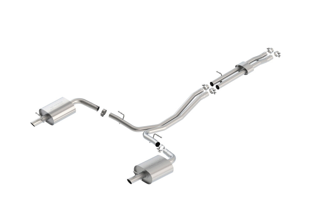 BORLA 140659 Вихлопна система Cat-Back, Explorer 3.5L EcoBoost® AWD, Насадка №44, 2015-16, звук ST Photo-0