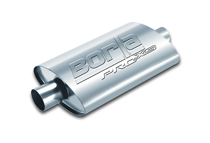 BORLA 400490 Глушник універсальний, овал, сер. ProXS, вхід/вихід 2.5 ", З зміщенням, габ. 14" x4 "x9 Photo-1