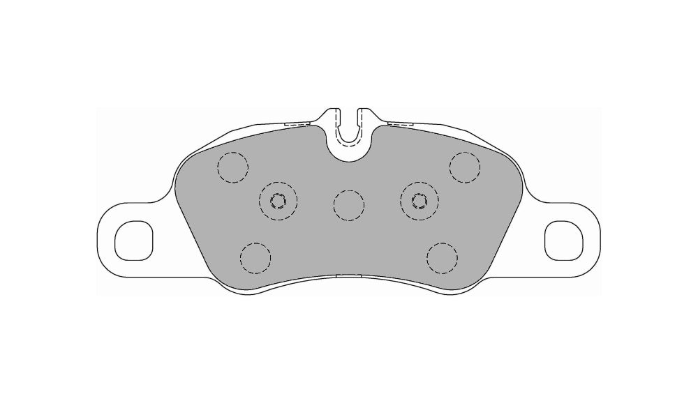 FERODO FCP4805Z Передні гальмівні колодки DSUNO для PORSCHE 718 Cayman 2.5 GTS / S 2.5 (982) / 911 Carrera (991 / 997) Photo-0