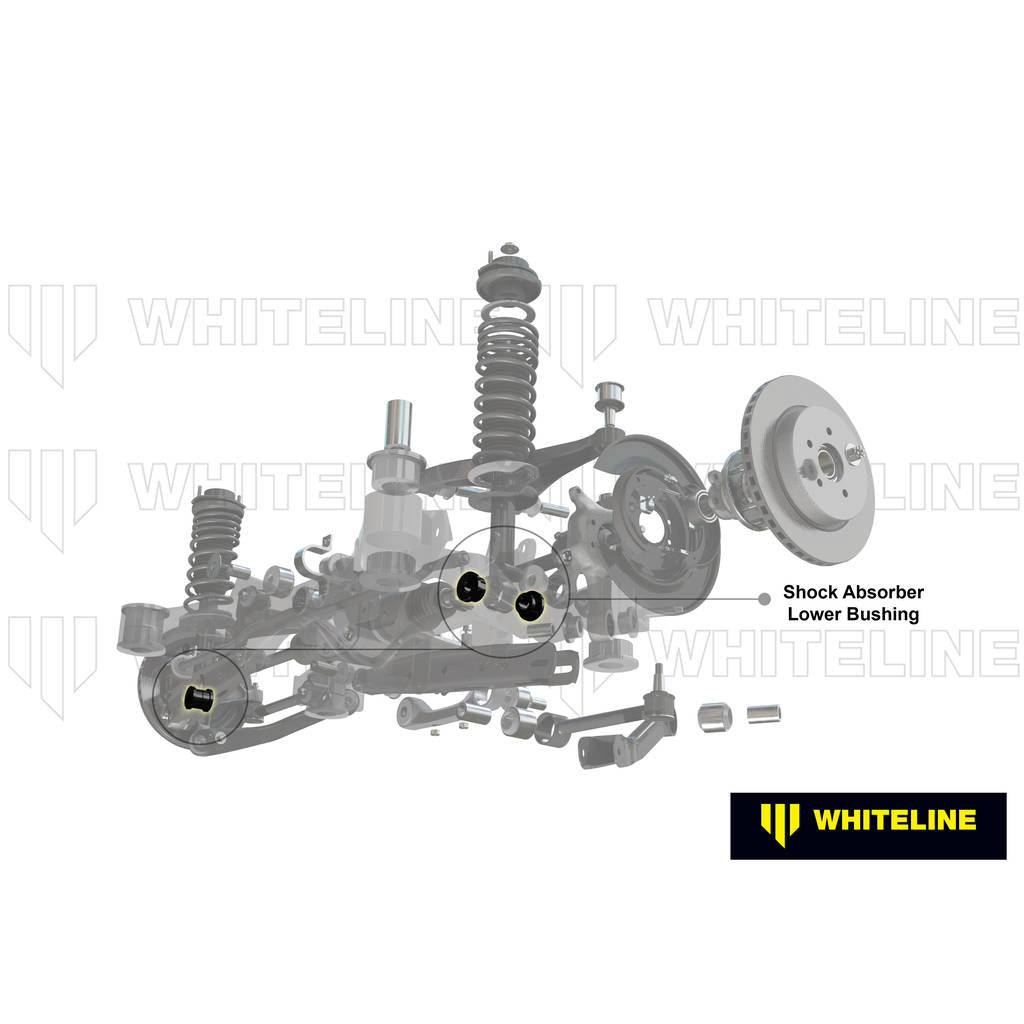 WHITELINE W0589 Комплект втулки заднього амортизатора до важеля підвіски для Mitsubishi Lancer Evo 4 5 6 7 8 9 Photo-1