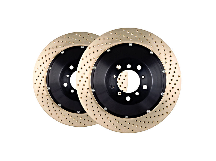 STOPTECH 81.113.9942 гальмівні диски передні 2PC Aero & Hat Pair з перфорацією Zinc Coated для AUDI RS4 2007-2008 Photo-0