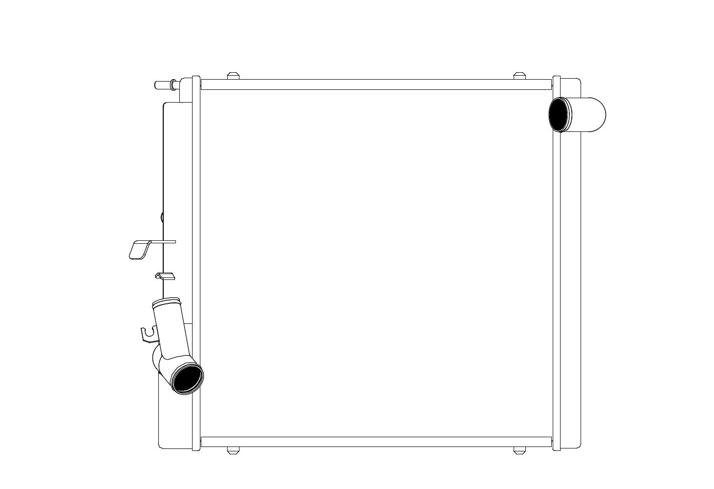 CSF 7070 Високопродуктивний радіатор (правий) для PORSCHE 911 GT3 / GT3RS / Turbo S (991) Photo-1