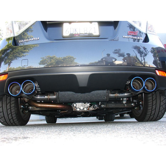 INVIDIA HS08STIG3T Вихлопна система Catback Q300 (титанові наконечники) для Subaru Impreza STI (GRB) 2008+ Photo-1