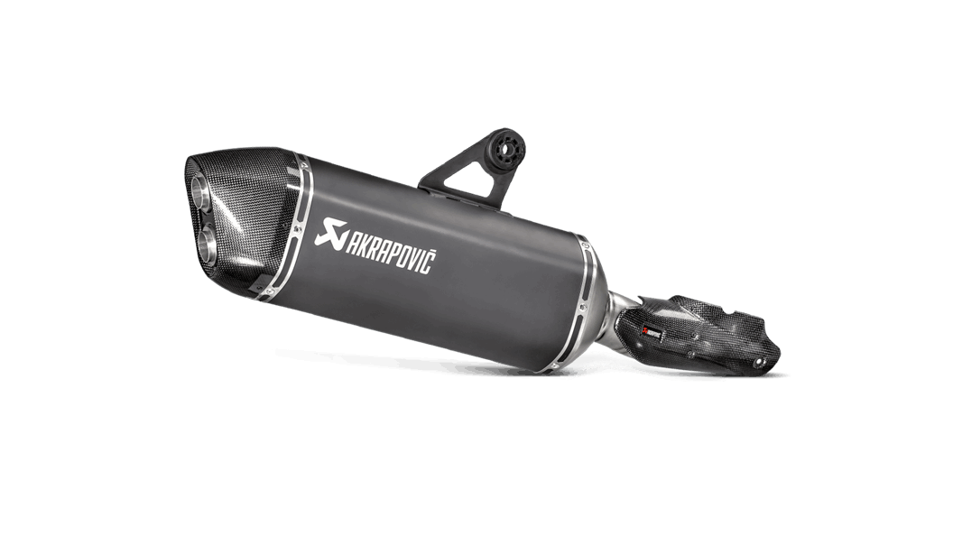 AKRAPOVIC S-B12SO16-HAABL Вихлопна система Slip-On Line (Titanium) BMW R 1200 GS 2013 - 2018 Photo-0