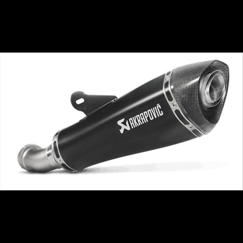 AKRAPOVIC S-B12SO19 - Hlgbl Вихлопна система Slip-On Line (Titanium) BLACK для BMW R1200R Photo-0