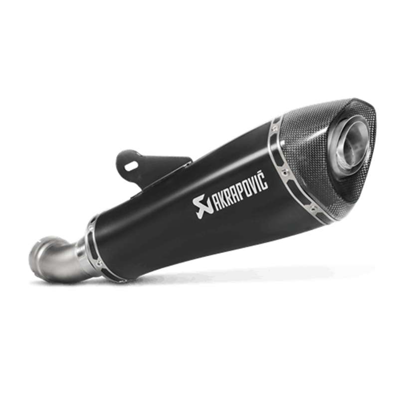 AKRAPOVIC S-B12SO19 - Hlgbl Вихлопна система Slip-On Line (Titanium) BLACK для BMW R1200R Photo-0