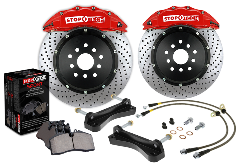 STOPTECH 83.137.6700.72 Гальмівна система перед 2PC 355X32 / ST60 Червоний BMW M3 E46 Photo-0
